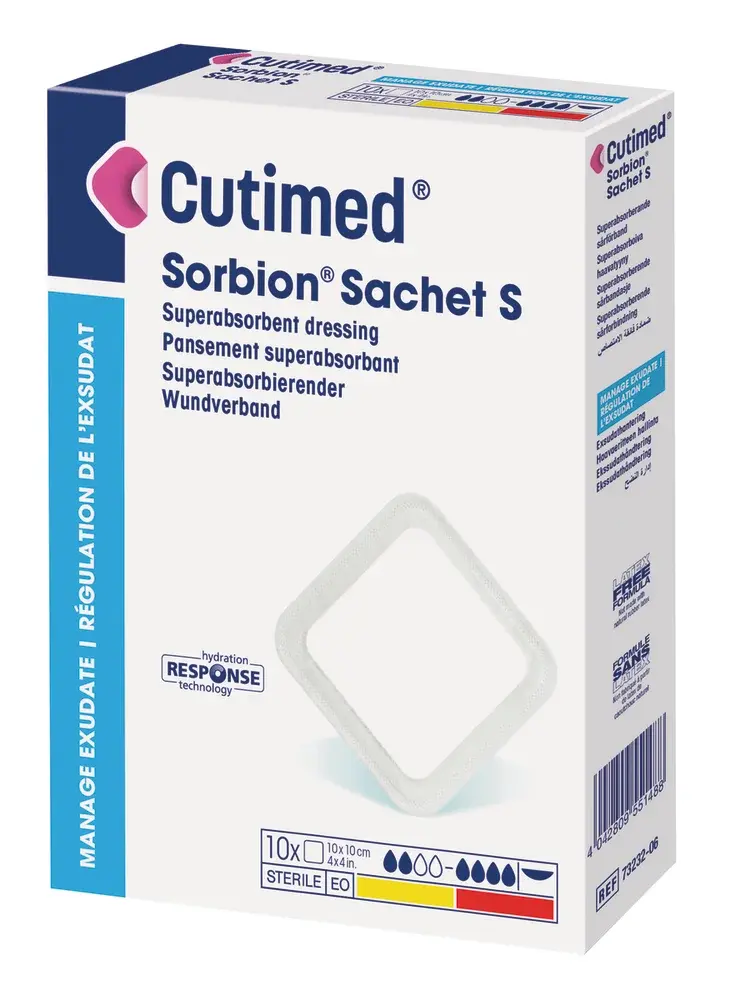 Pansement super absorbant Cutimed® Sorbion® sachet S et Multi Star