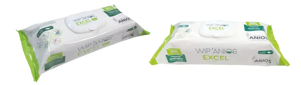 Lingettes désinfectantes surfaces Wip'Anios Excel