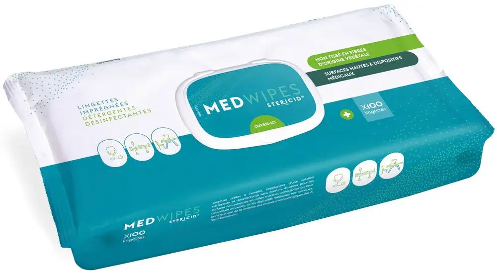 Lingettes nettoyantes désinfectantes