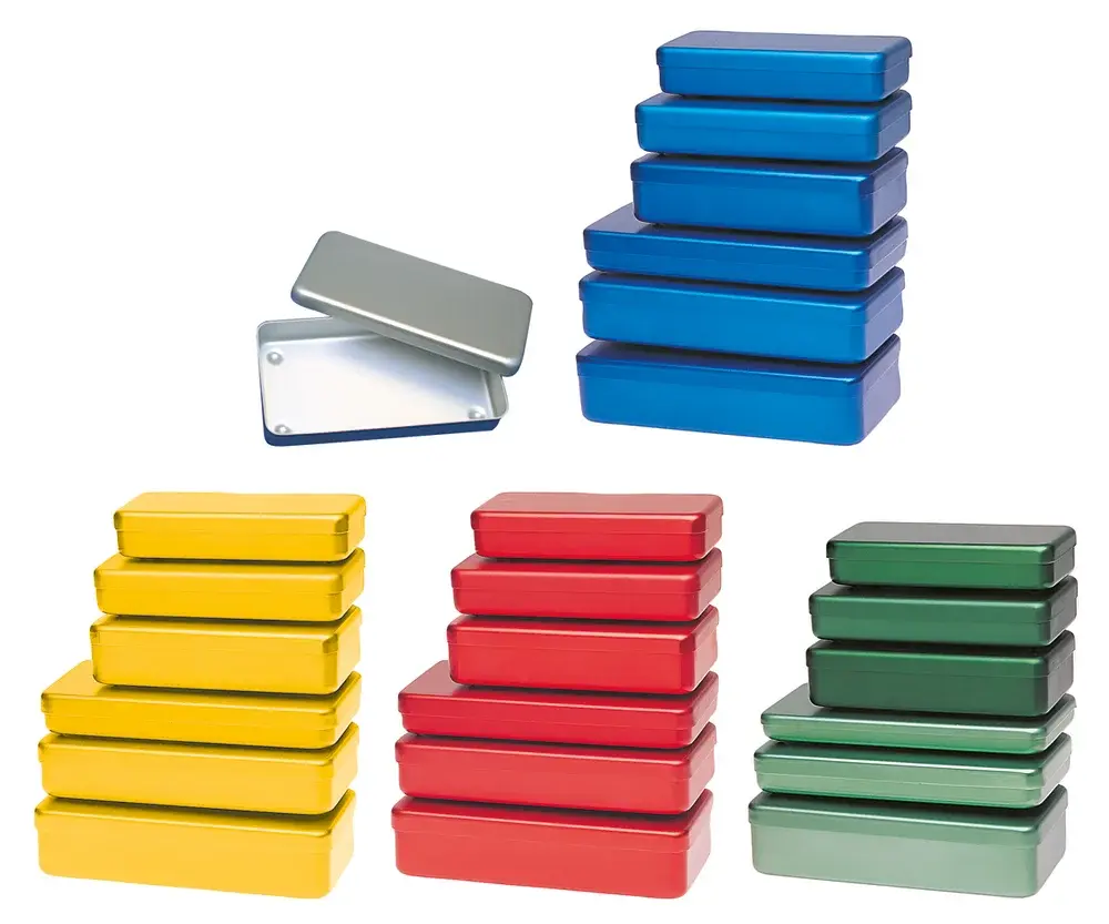 Boîte médicale à instruments en aluminium