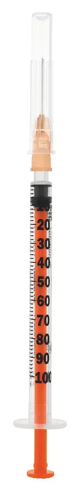 Seringue à insuline 100 u/ml