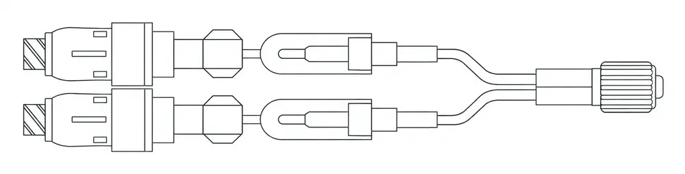 Prolongateur médical multivoies avec valve bidirectionnelle pour perfusion MaxPlus