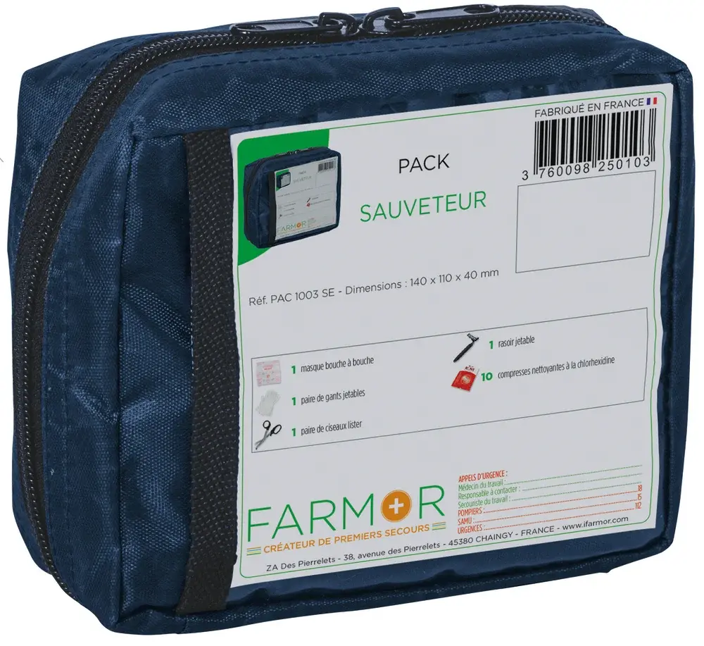 Pack sauveteur défibrillateur