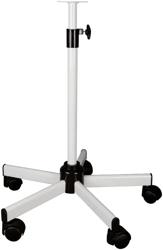 Pied télescopique lesté 60/100 cm blanc pour lampe d'examen