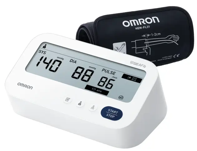 Produit Tensiomètre bras M3 Confort AFIB mémoire 2 utilisateurs x 60 mesures Image