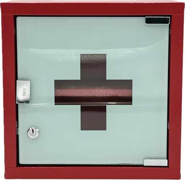 Produit Armoire à pharmacie rouge 1 porte Image