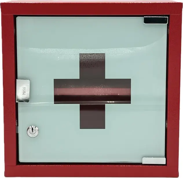 Produit Armoire à pharmacie rouge 1 porte Image