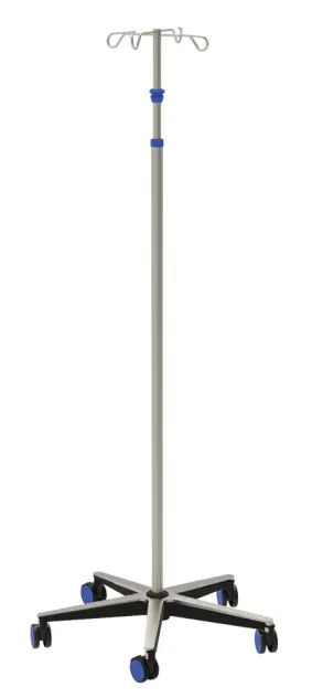 Produit Pied porte-sérum 2 ou 4 crochets avec pied autobloquant Image