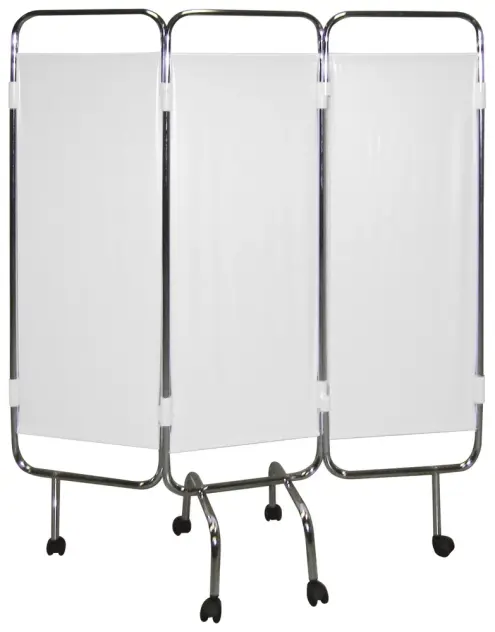 Produit Paravent médical chromé sur roulettes Image