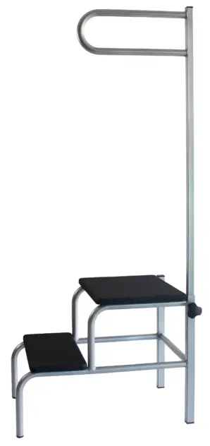 Produit Marchepied de phlébologie 2 marches avec barre d'appui Image