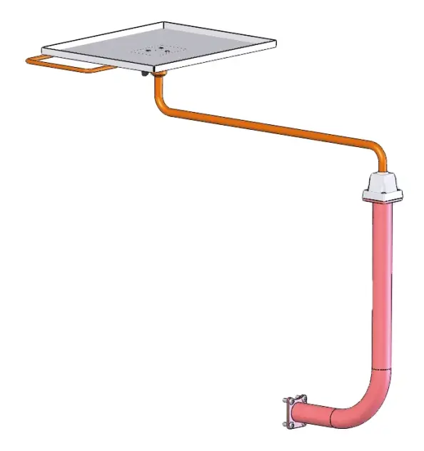 Produit Mât support plateau et plateau pour fauteuil d'examen esthétique Injexia Image