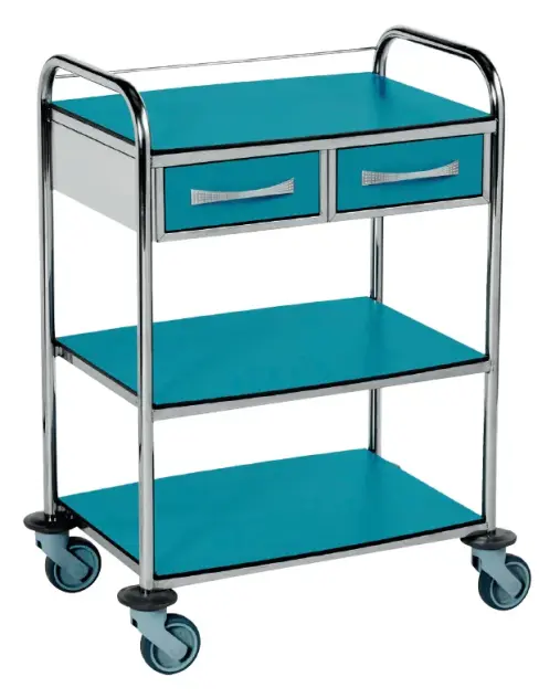 Produit Guéridon médical inox couleur 3 plateaux Image