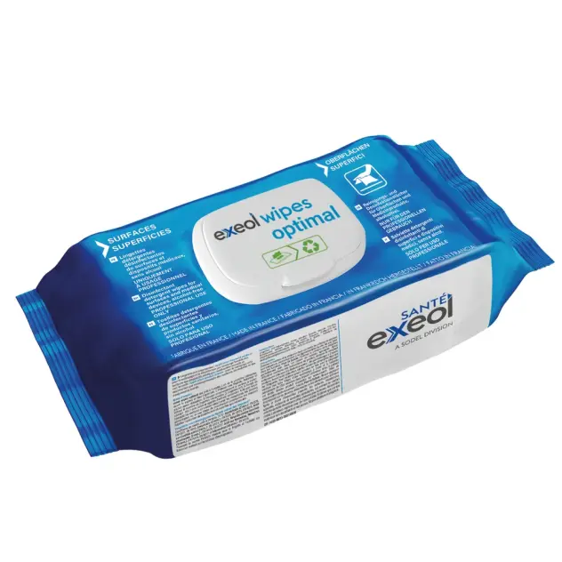 Produit Détergent désinfectant en lingettes Wipes Optimal Image
