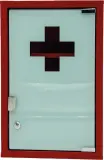 Vignette - Armoire à pharmacie rouge 1 porte