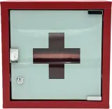 Vignette - Armoire à pharmacie rouge 1 porte