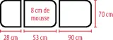Vignette - Divan d'examen 3 parties Ovalia V2