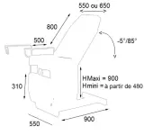 Vignette - Fauteuil de gynécologie 3 plans Gina