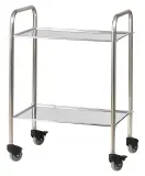 Vignette - Guéridon médical 2 plateaux inox