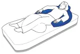 Vignette - Coussin ergonomique demi-lune en microbilles