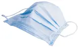 Vignette - Masque 3 plis bleu